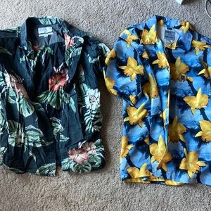 Lot of 2 aloha shirts